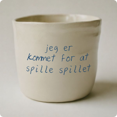 jeg er kommet for at spille spillet