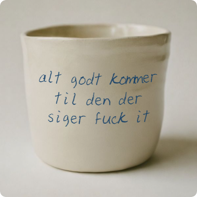 alt godt kommer til den der siger fuck it